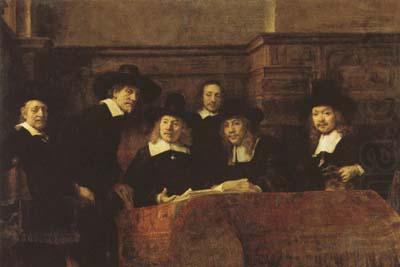 REMBRANDT Harmenszoon van Rijn The Syndics of the Amsterdam Clothmakers'Guild (mk08) china oil painting image